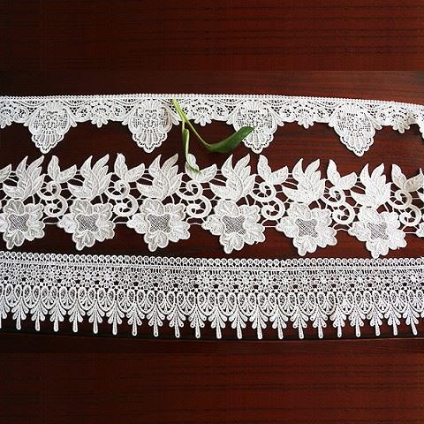 Embroidery Polyester Lace Trim For Clothing Accessories